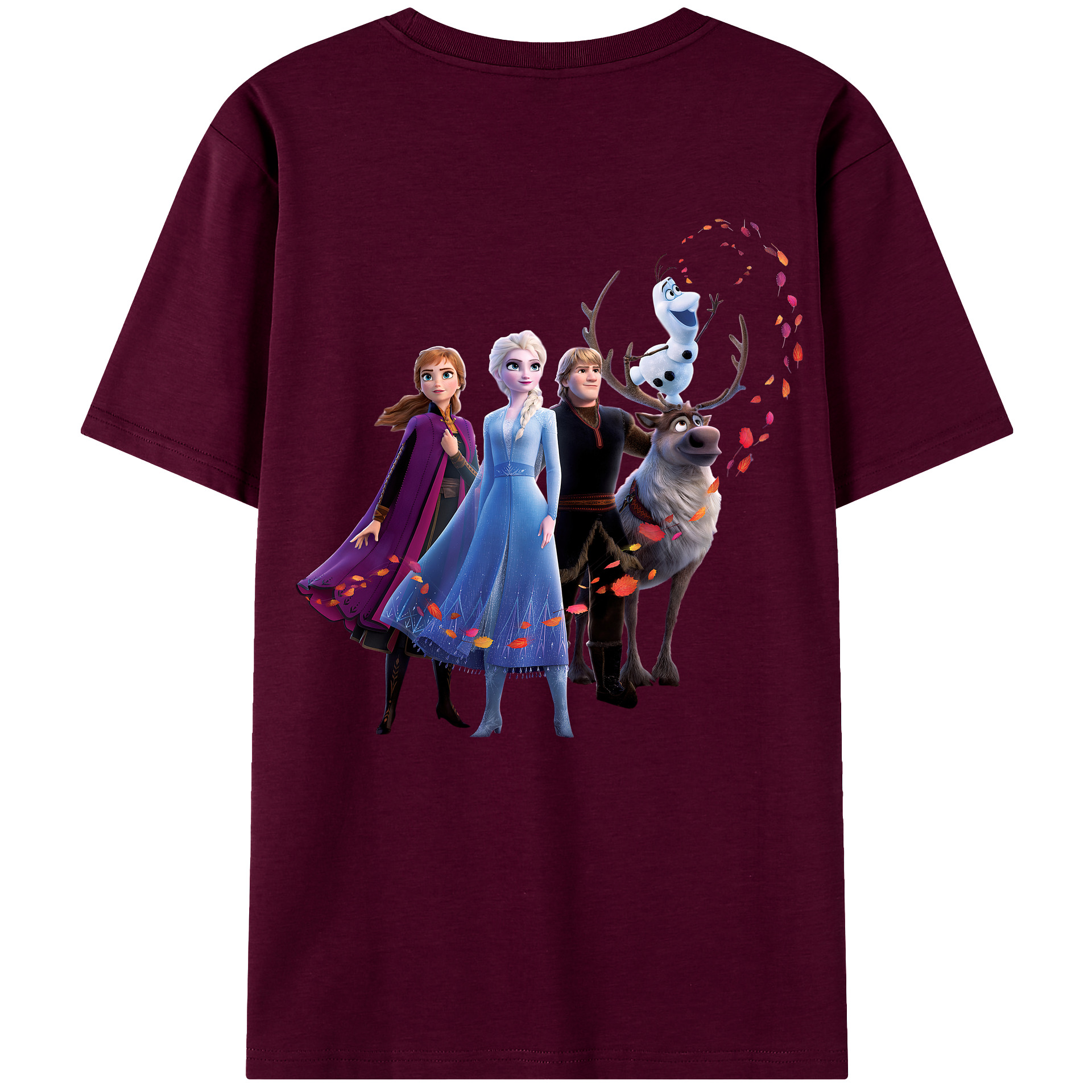（画像用） アナと雪の女王 アンナ エルサ Frozen Anna Elsa レディース半袖Tシャツ(バックプリント)